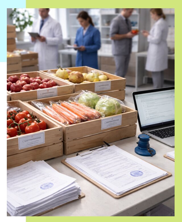 Сертификация овощей и фруктов в Коврове от 8697 р. | Алешин-Квр