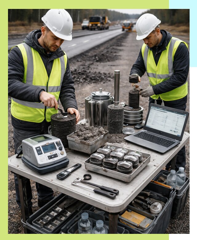 Сертификация асфальта: испытания и подтверждение в Коврове