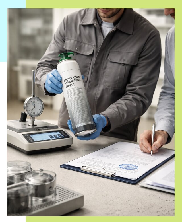 Сертификация монтажной пены в Коврове от 15348 р. | Алешин-Квр