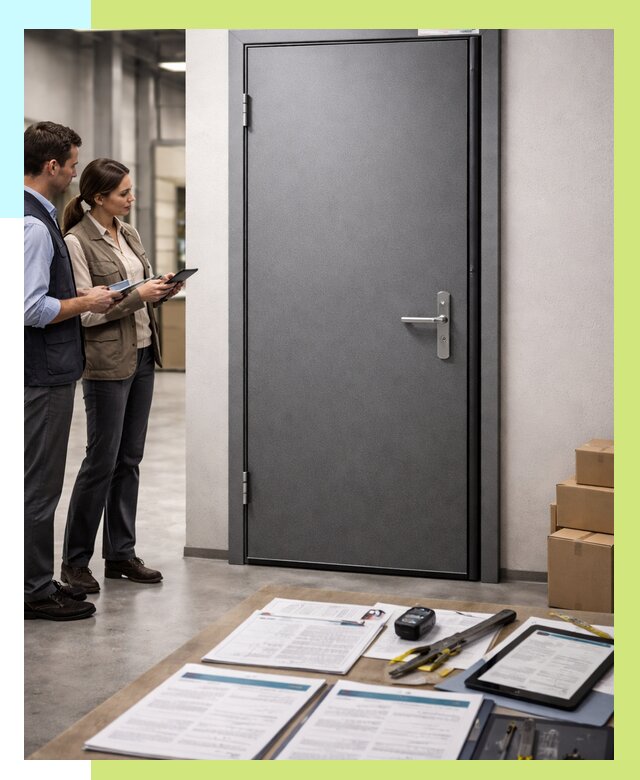 Сертификация противопожарных дверей в Коврове от 9209 р. | Алешин-Квр