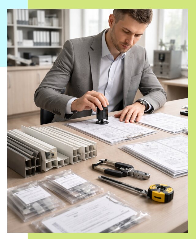 Сертификация ПВХ продукции в Коврове от 8697 р., Алешин-Квр