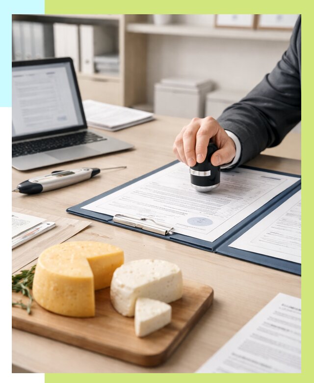 Сертификация сыров в Коврове от 15348 р | Сертификат на сыр Алешин-Квр