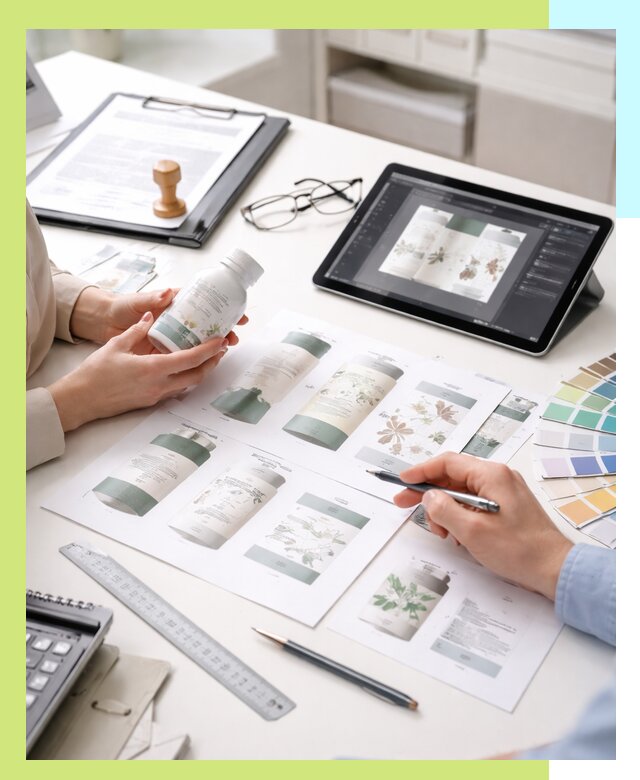 Профессиональная разработка дизайна и текста этикетки продукции в Коврове