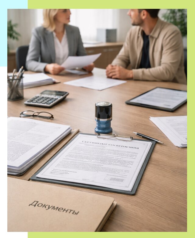 Сертификат соответствия на продукцию в Коврове от 15348 р.|Алешин-Квр