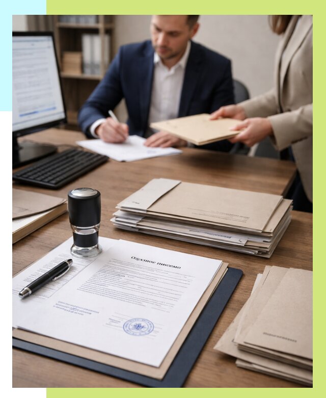 Отказное письмо для таможни в Коврове от 3070 р, Алешин-Квр