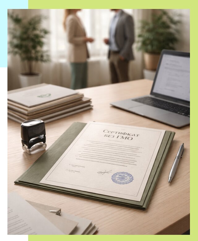 Сертификат без ГМО в Коврове от 7674 р. оформить срочно Алешин-Квр