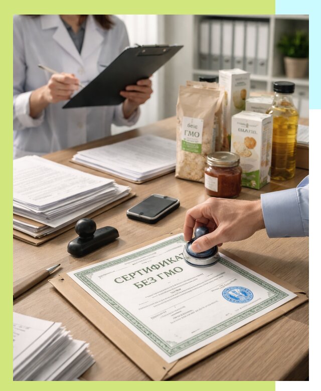 Получение сертификата Без ГМО для продукции в Коврове